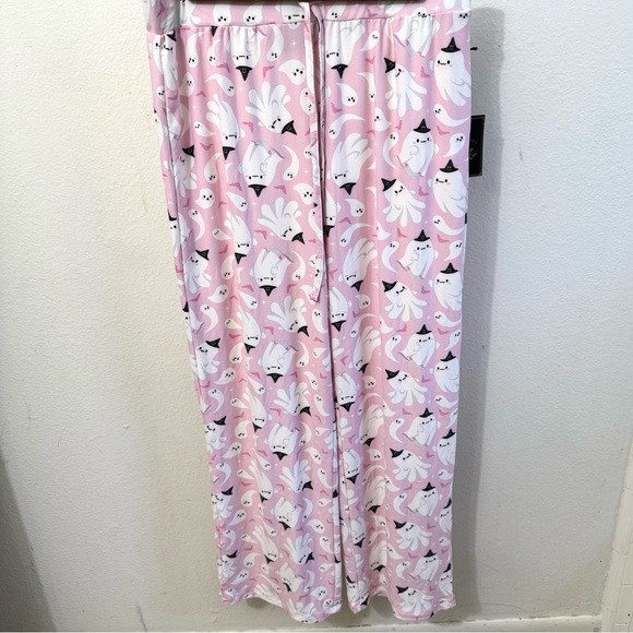 NWT Pink ghosts pajama lounge pants Medium M - Picture 1 of 3
